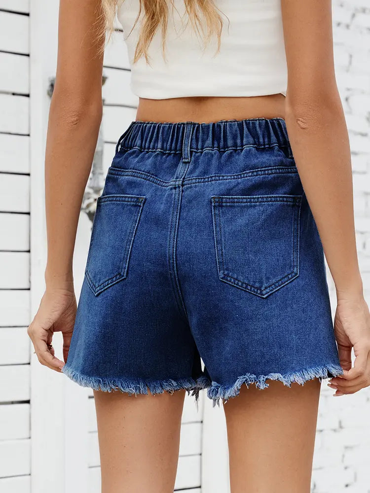 Sculpted Summer Denim Shorts