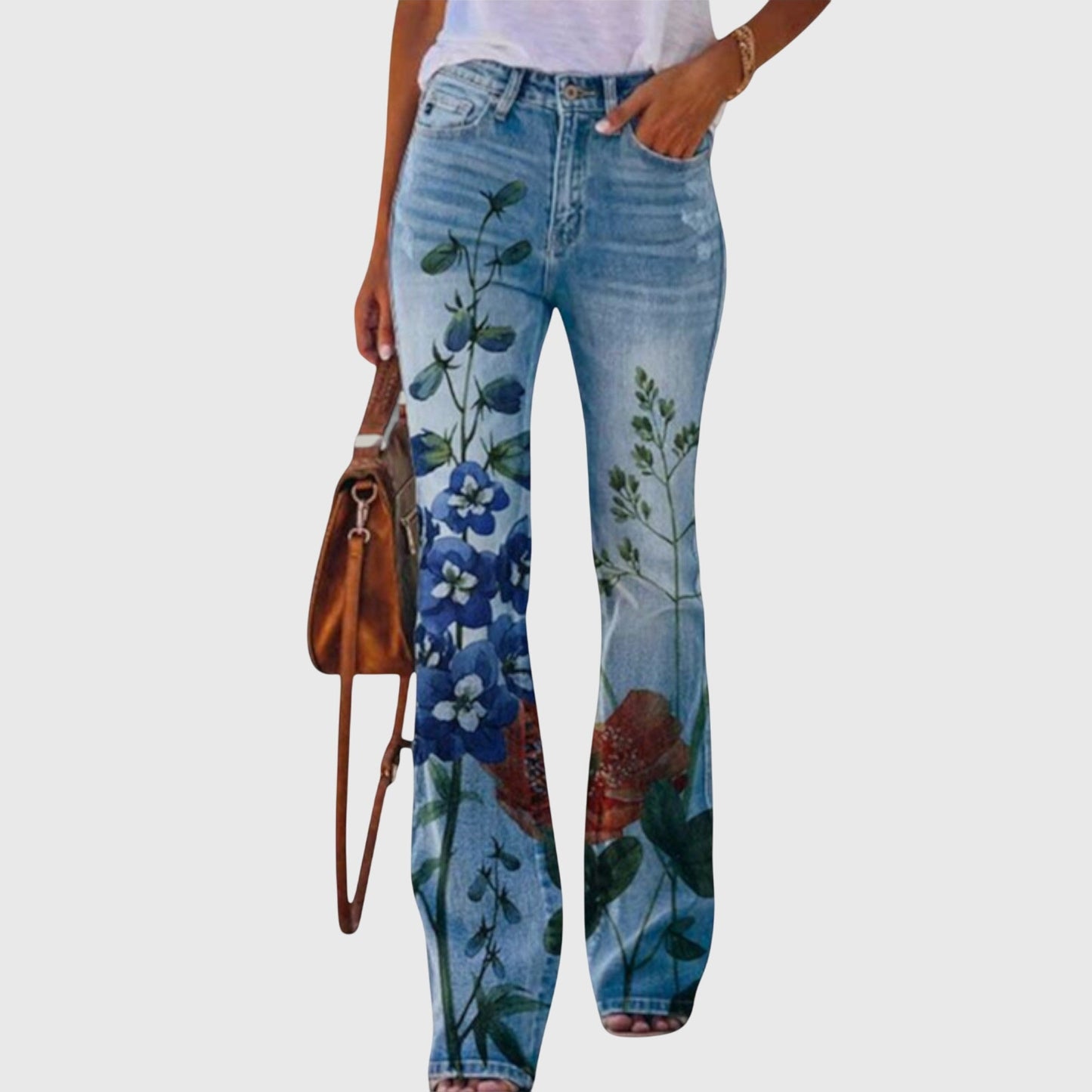 Floral Print Trousers