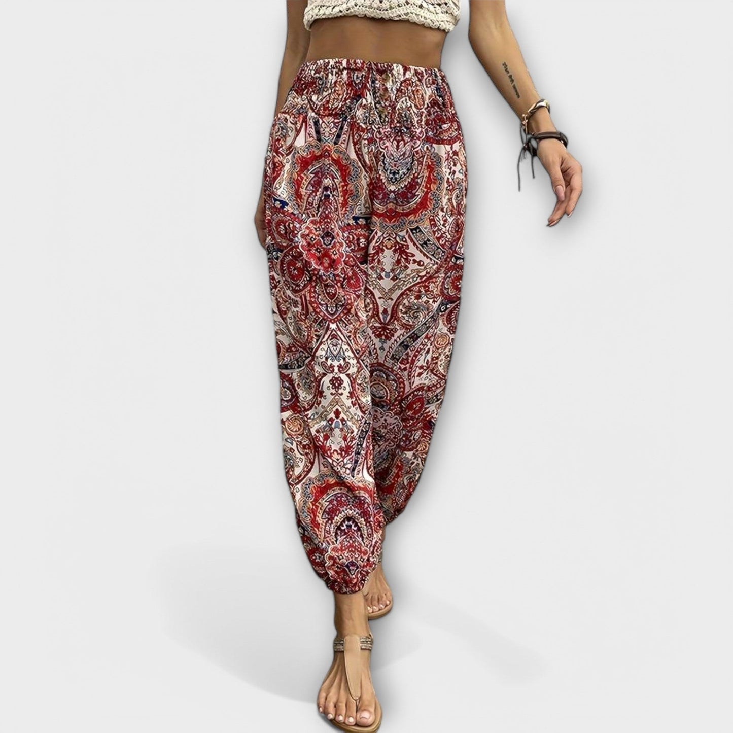 Scarlett - Ethnic Graphic Print Pants