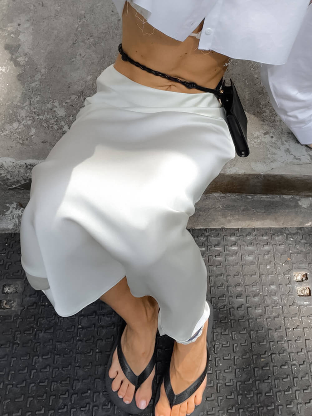 Sculpted Split Pencil Skirt