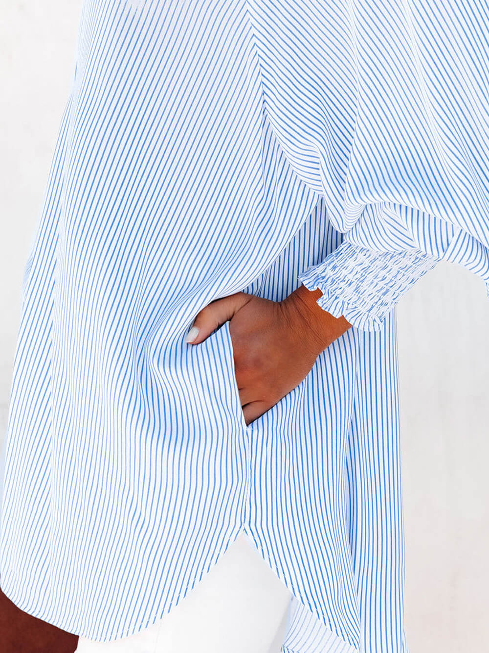 Skylight Striped Boyfriend Shirt