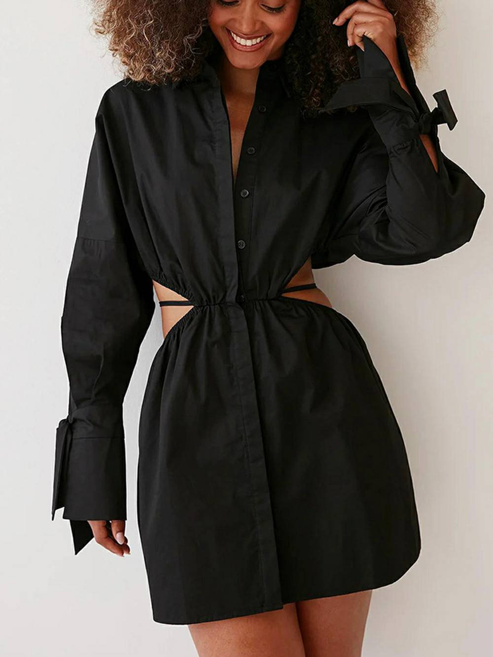 Waist-Tie Off-Shoulder Dress