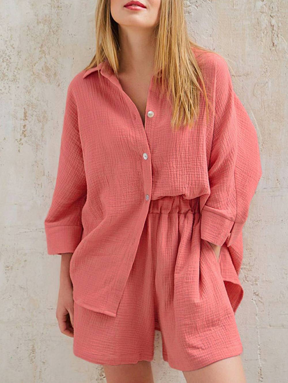 Blush Cotton Co-Ord Set