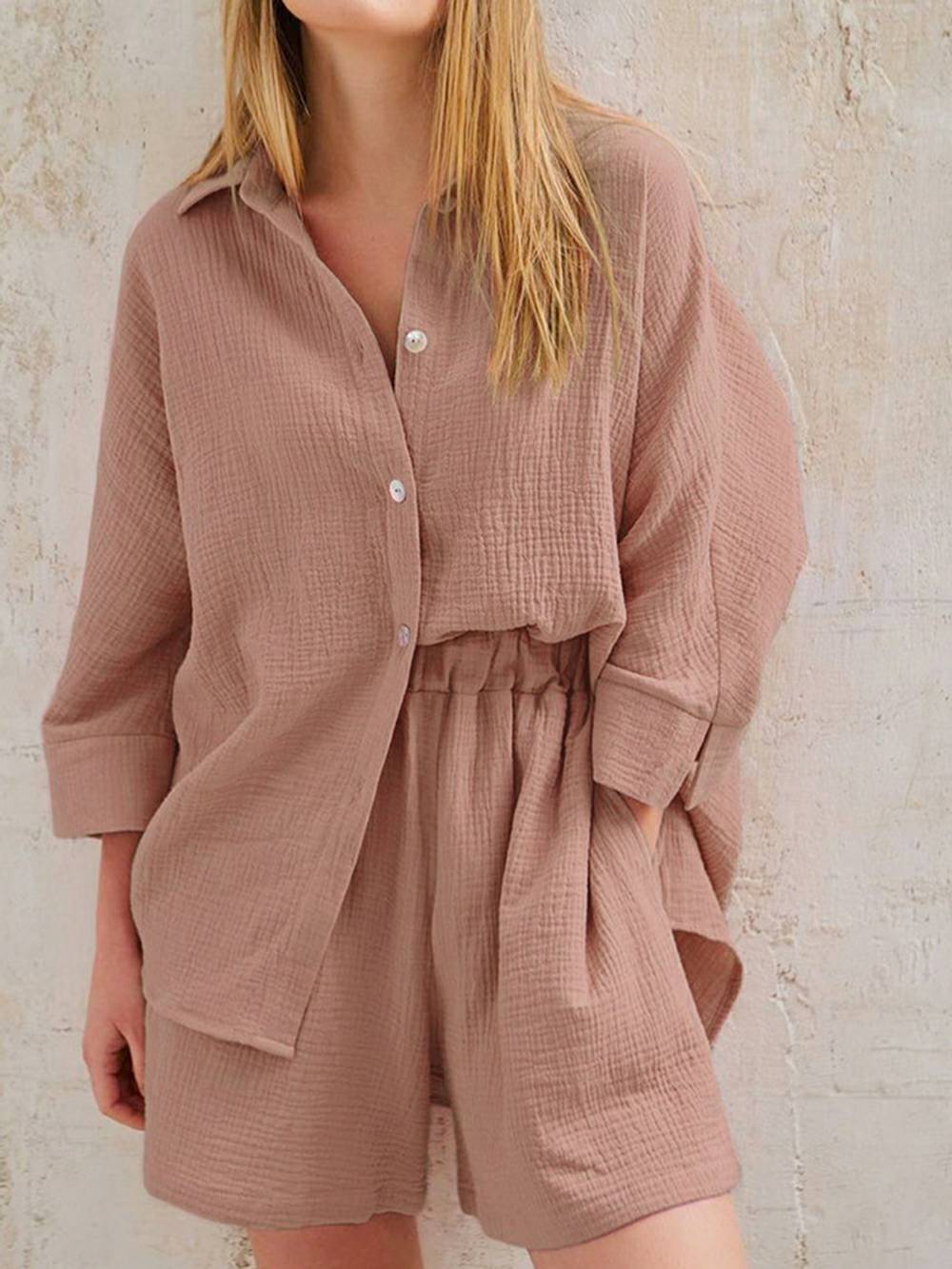 Blush Cotton Co-Ord Set