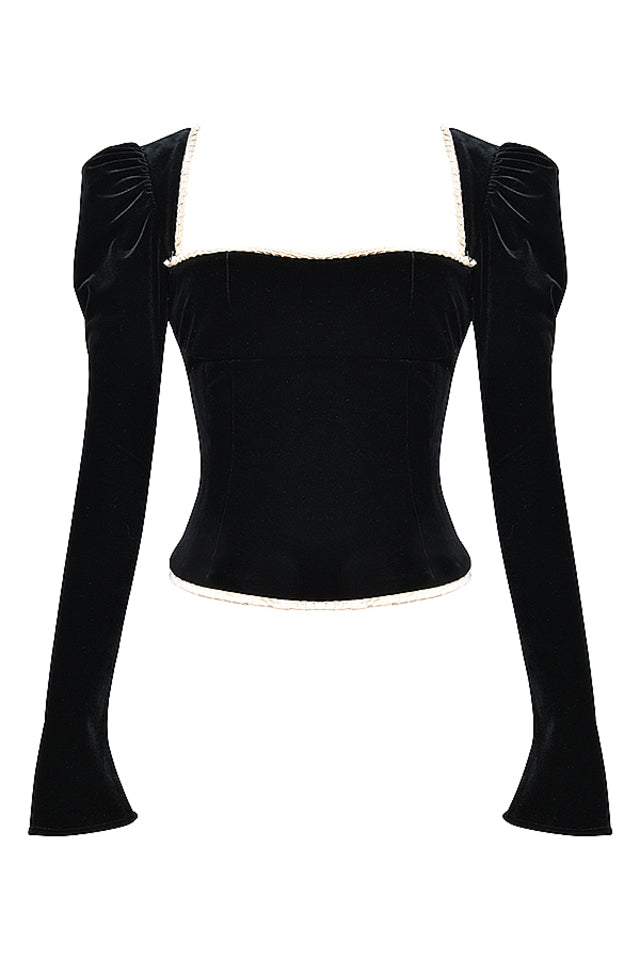 Valeria Velvet Corset Top