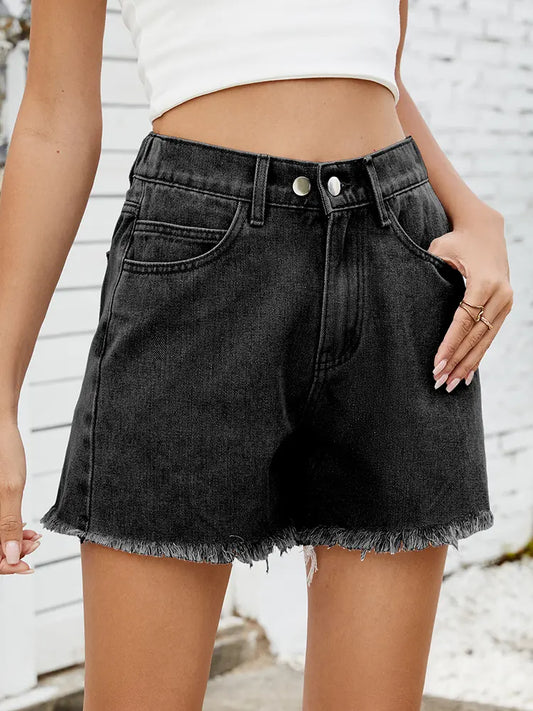 Sculpted Summer Denim Shorts