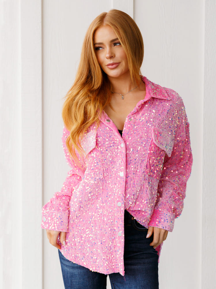 Sequin Accent Pocket Tee