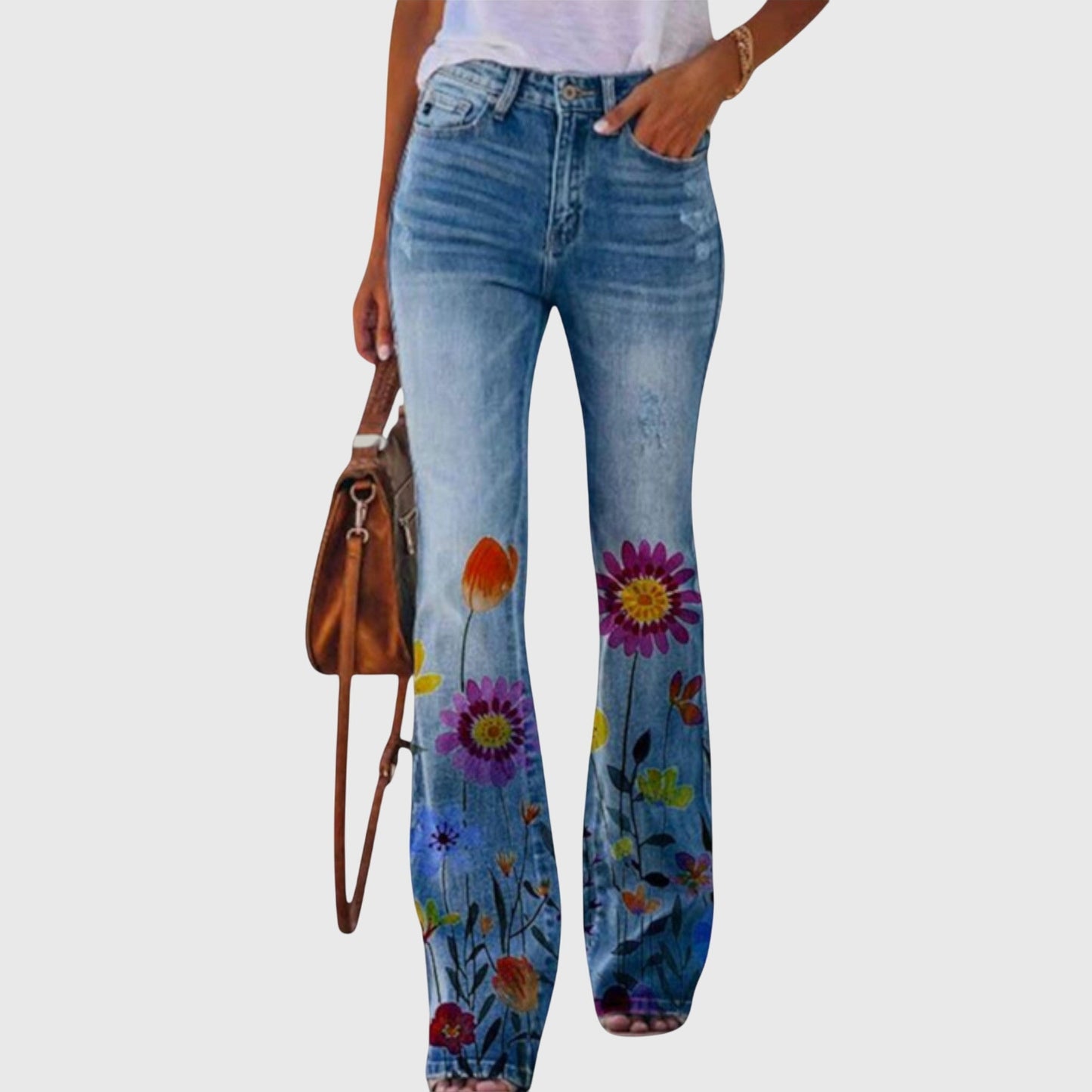 Floral Print Trousers