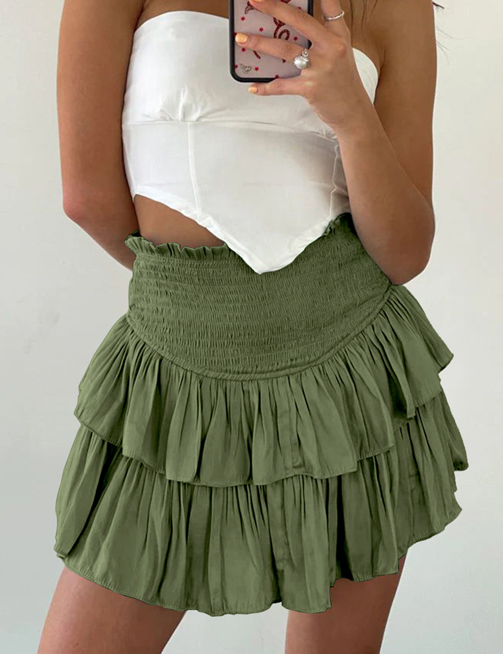 Delilah Ruffled Mini Skirt