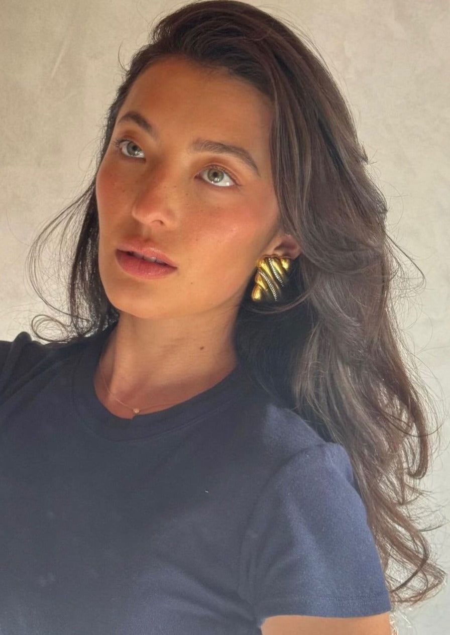 Aurora - Vintage Rectangular Studs