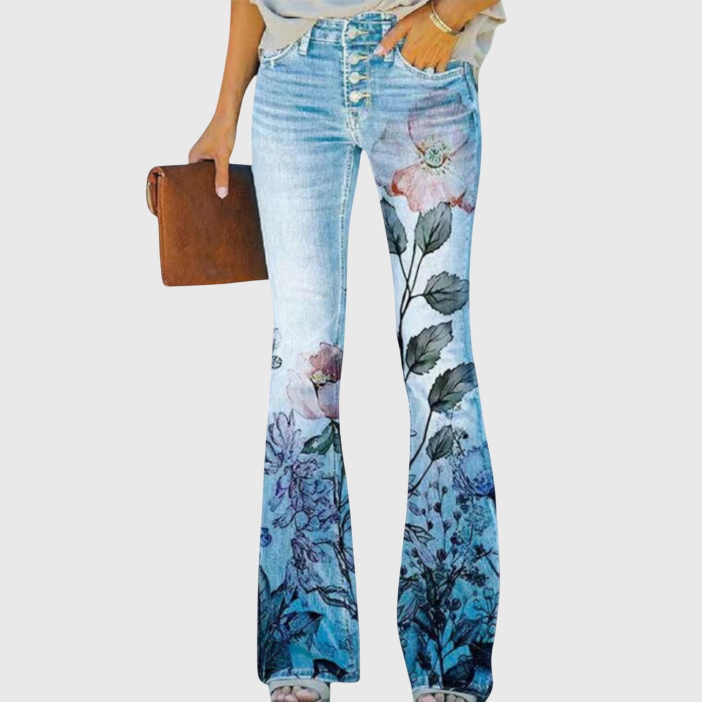 Floral Print Trousers