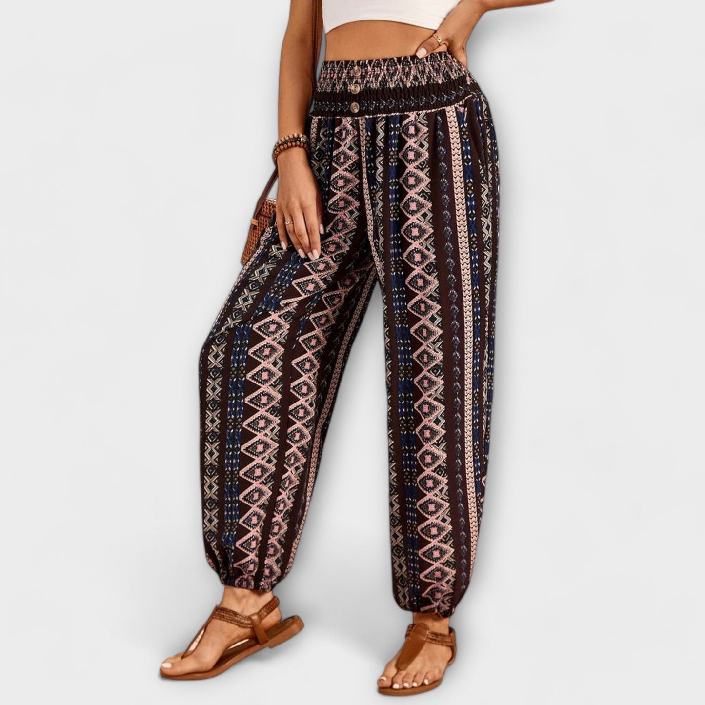 Scarlett - Ethnic Graphic Print Pants