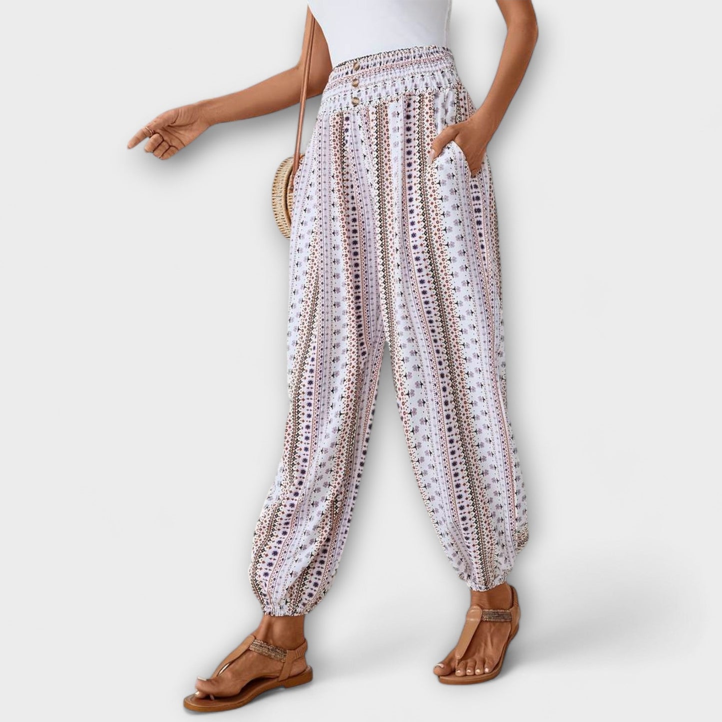 Scarlett - Ethnic Graphic Print Pants