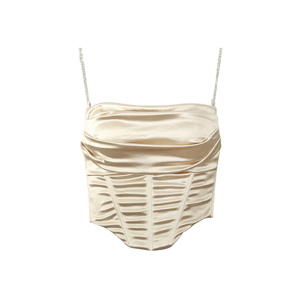 Celeste Diamanté Strap Tank