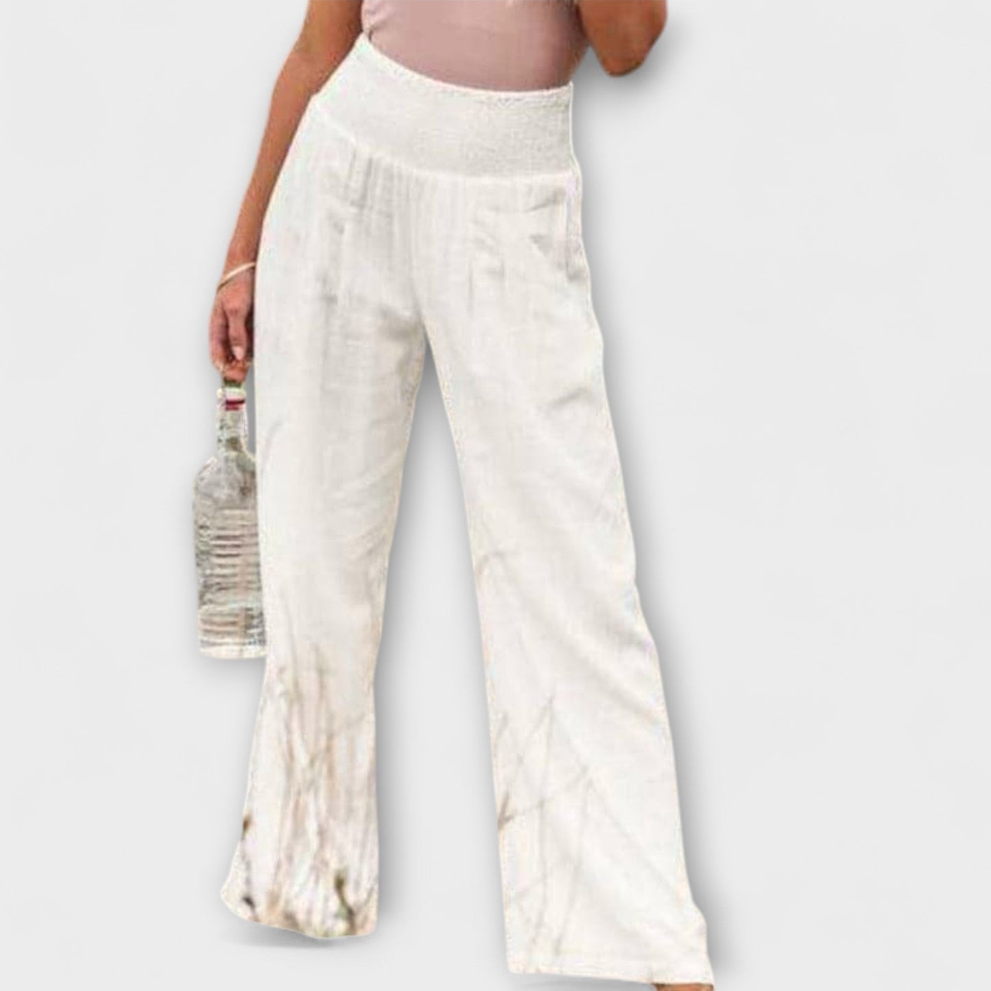 Thearya - Relaxed Fit Wide-Leg Trousers