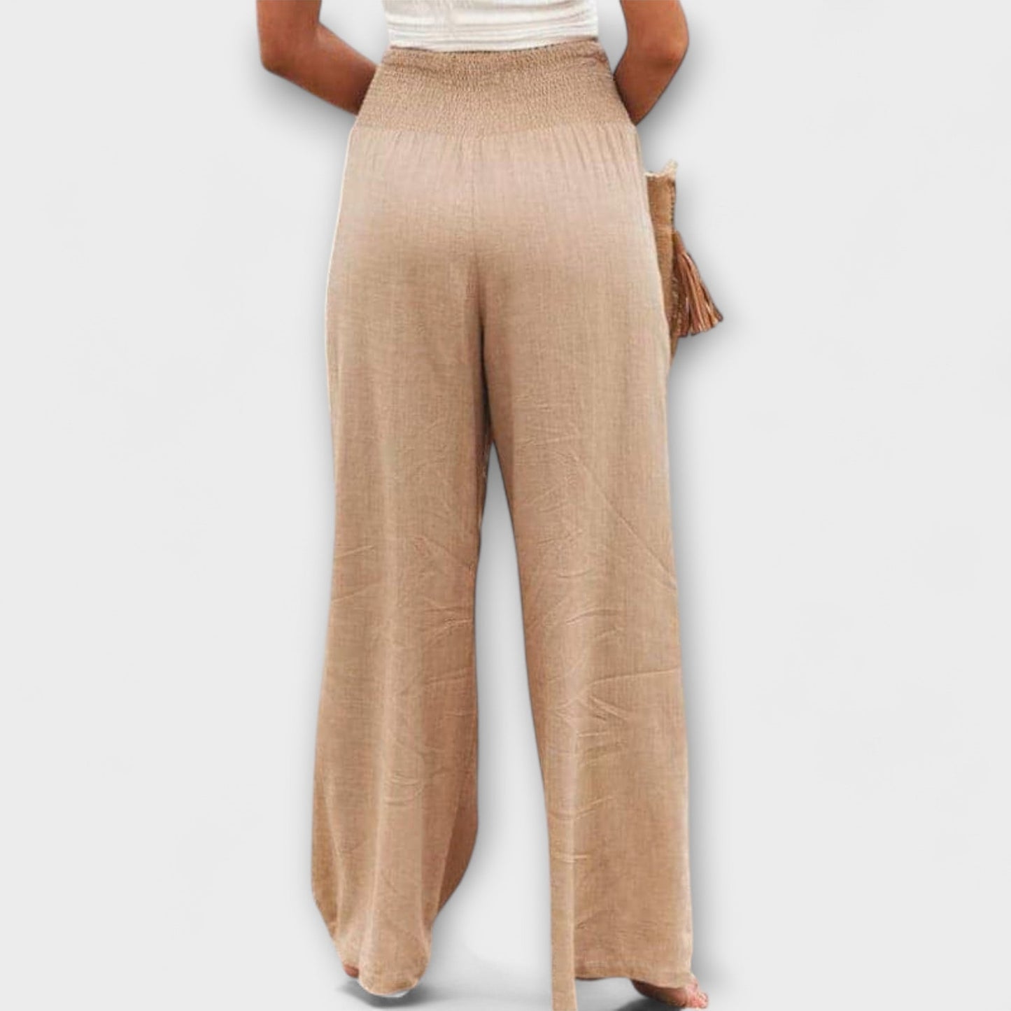 Thearya - Relaxed Fit Wide-Leg Trousers