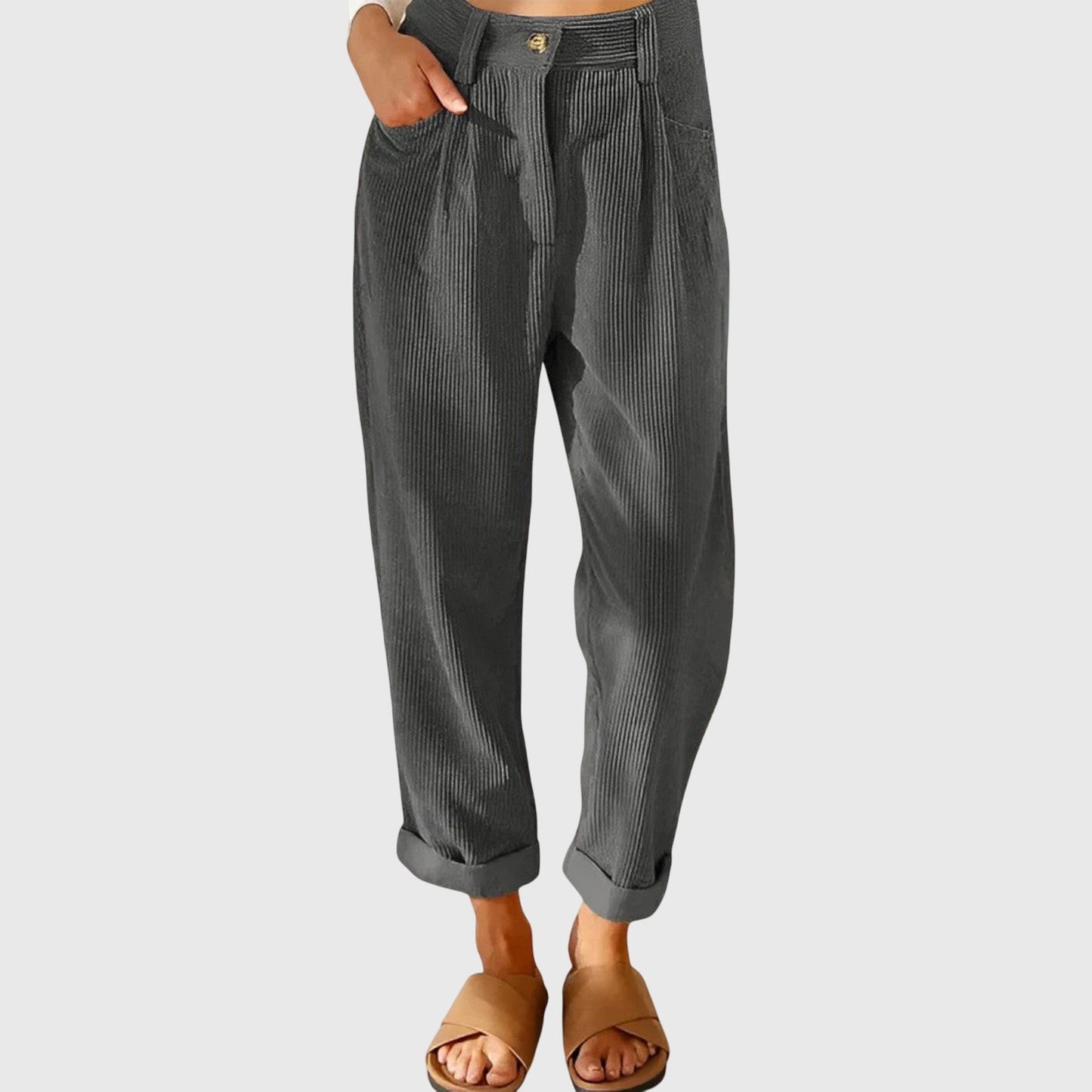Jana - Contemporary Corduroy Trousers