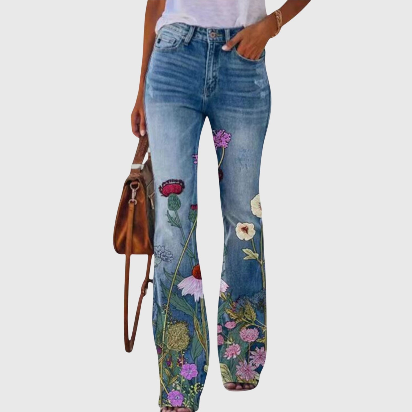 Floral Print Trousers
