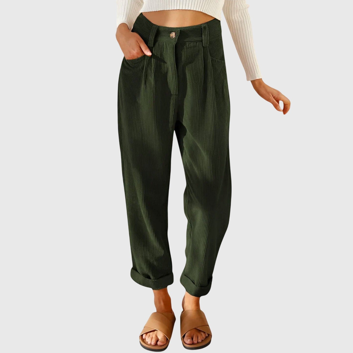 Jana - Contemporary Corduroy Trousers