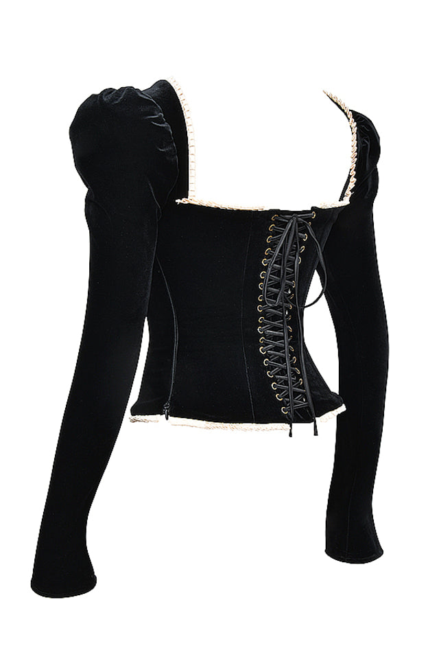 Valeria Velvet Corset Top