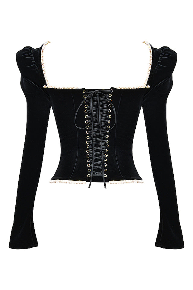 Valeria Velvet Corset Top